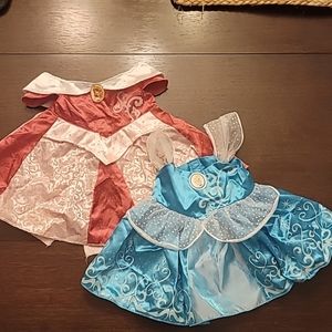 Build-a-Bear Disney princess dresses Cinderella and Aurora Slleping Beauty
